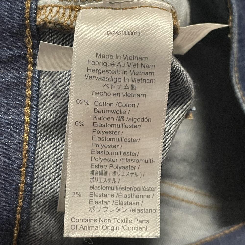 Madewell Jeans Womens 25 Blue 8 Inch Skinny Stretch Denim Mid Rise Ankle - Picture 6 of 13